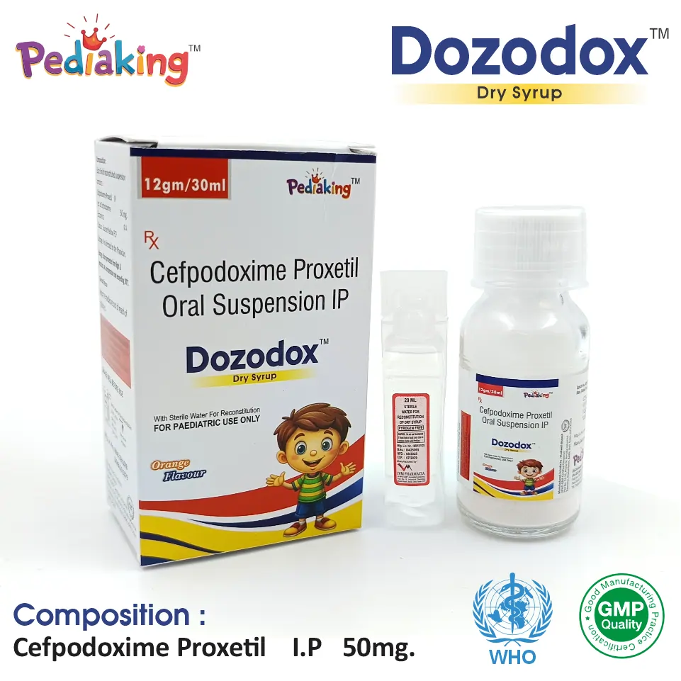 Cefpodoxime Proxetil 50mg per 5ml dry syrup supplier India